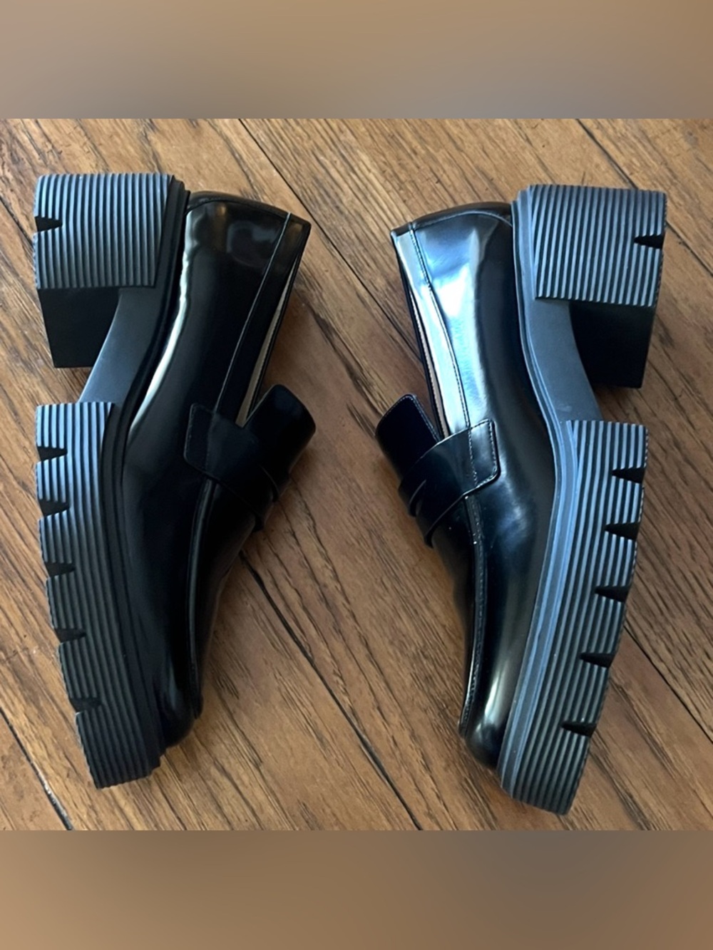 Stuart Weitzman SOHO BLACK LOAFER SLIP ON SHOES 10 NEW - Picture 8 of 12